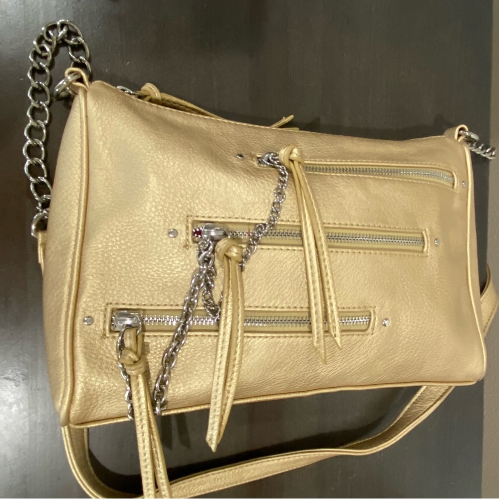 Carlos by Carlos Santana Crossbody Handbag Gold Metallic - Picture 3 of 6